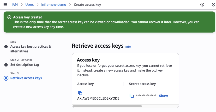 Copy Access Keys